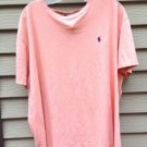 Men's Polo by RALPH LAUREN Crewneck Casual Shirt~ Peach color XL, Short Sleeve