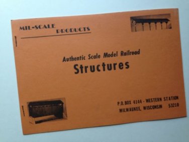 Vintage 1972 MIL-SCALE Products Authentic Scale Model RR Structures Catalog