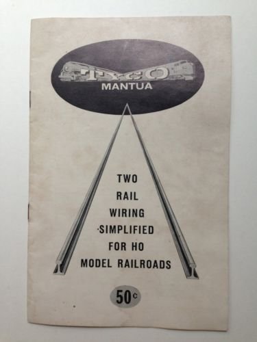 Vintage TYCO MANTUA TWO RAIL WIRING for HO MODEL RAILROADS INSTRUCTION BOOKLET