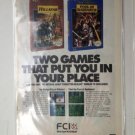 HILLSFAR & POOL of RADIANCE FCI Games Original Trimmed Paper Advertisement 1993