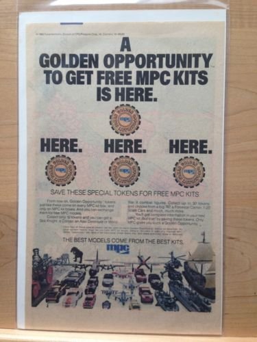 MPC "GOLDEN OPPORTUNITY" Model Kits 1982 Original Trimmed Paper Advertisement