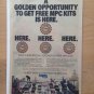 MPC "GOLDEN OPPORTUNITY" Model Kits 1982 Original Trimmed Paper Advertisement