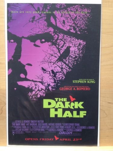 The DARK HALF Original Trimmed Paper Movie Advertisement 1993 George A. Romero