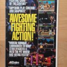 MORTAL KOMBAT GAMEGEAR,SEGA,SNES Game Original Trimmed Paper Advertisement 1992
