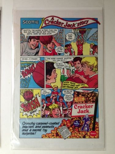 CRACKER JACK STORY art by Neal Adams Original Trimmed Paper Advertisement 1983