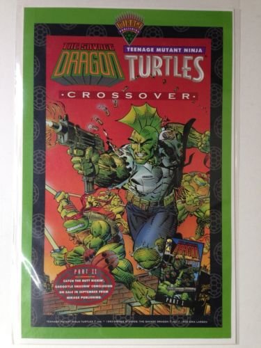 SAVAGE DRAGON  TMNT -Mirage Crossover Original Trimmed Paper Advertisement 1993