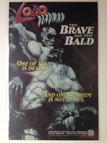 LOBO and DEADMAN-The Brave & the Bald Original Trimmed Paper Advertisement 1993