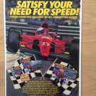 Aklaim FERRARI GRAND PRIX CHALLENGE Original Trimmed Paper Advertisement 1992