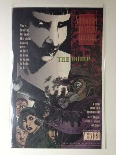 THE VAMP Sandman Mystery Theatre Original Trimmed Paper Advertisement 1994