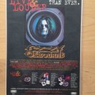 OZZY OSBOURNE Live & LOUDER"Than Ever" Original Trimmed Paper Advertisement 1993