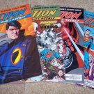 ACTION COMICS DC Superman in 603, 604, 605, 606 All NM+Free Signed Trading card!