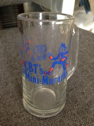 "CBT's MINI-MARATHON" Large Tall Oversized Glass MUG