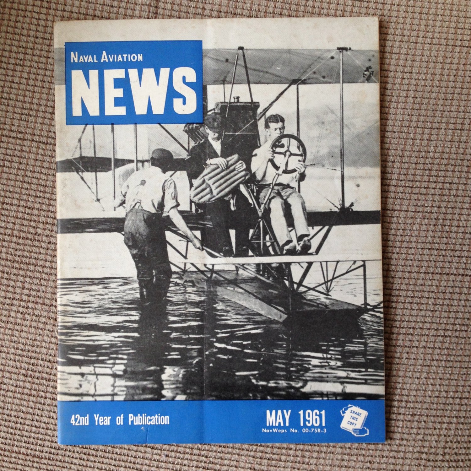 MAY 1961 NAVAL AVIATION NEWS Magazine~ CVA-64, R4D, ELTO Course, MAG-16,X Craft