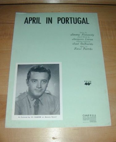 April in Portugal by Vic Damone sheet music-1947