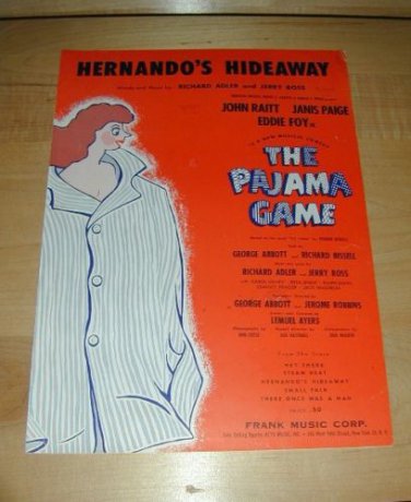 The Pajama Game easy-to-play songbook 1953