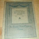Vintage 1914~FOR THE HOME~Easy Pieces for Piano 4-Hands