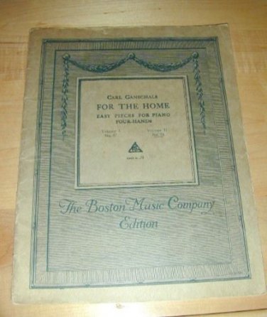Vintage 1914~FOR THE HOME~Easy Pieces for Piano 4-Hands