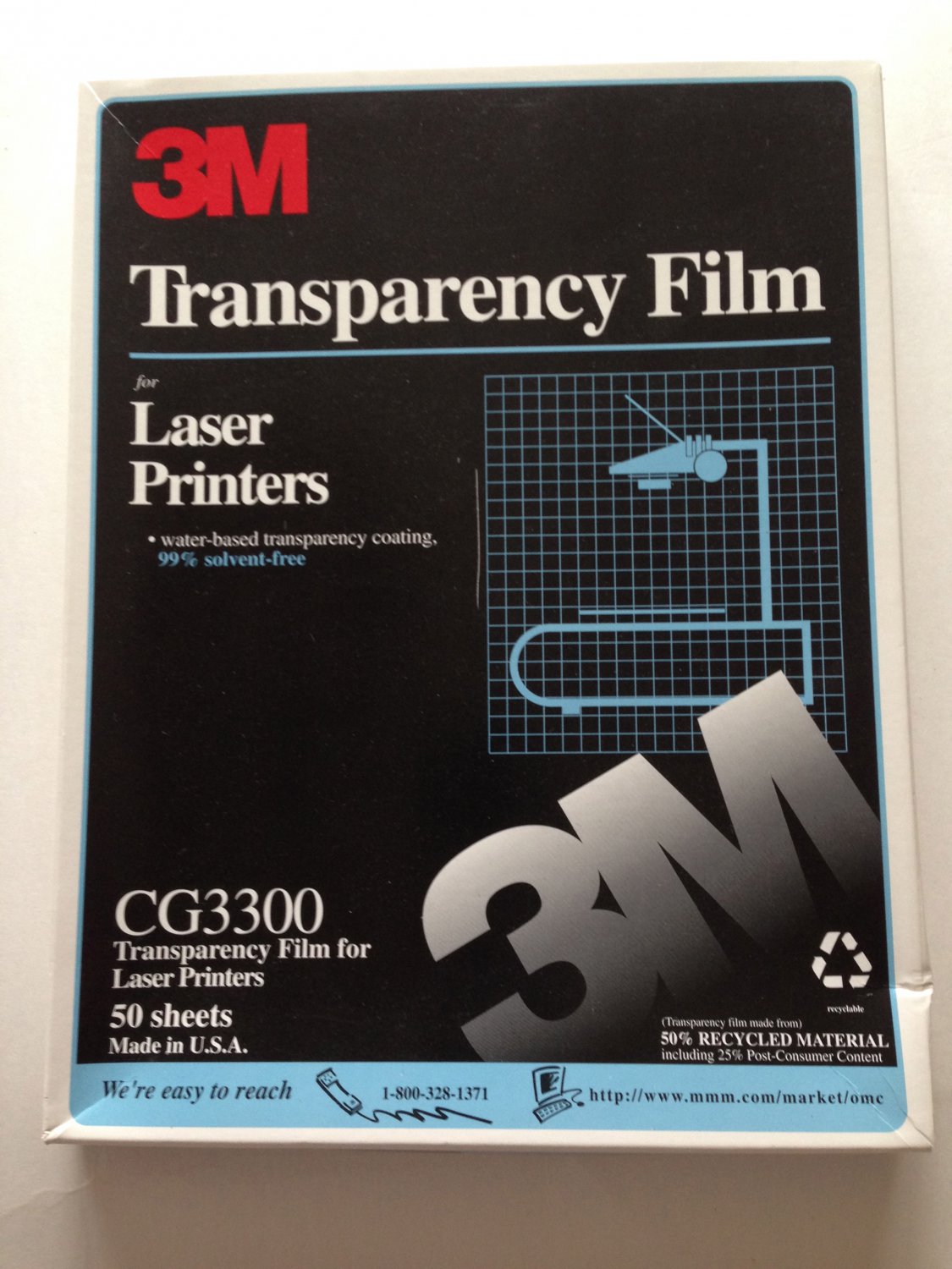 Color Laser Jet Transparency Film 82 Sheets Letter 8.5 "x 11" Lot