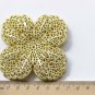 Raw Brass Large Filigree Flower Embellishments Set of 5 A8797