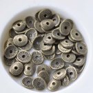 200 pcs Antique Bronze Curved Potato Chips Oval Spacer Beads A8629