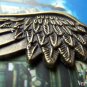 Feather Charms Antique Bronze Huge Angel Wing Pendants Set of 10 A1598