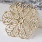 10 pcs Raw Brass Filigree Floral Stamping Embellishments 30mm A8954