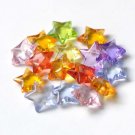 Faceted Acrylic Star Beads Mixed Color 15mm Set of 30 A8343