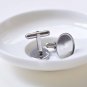 10 pcs Platinum Oval Blanks Cuff Links 13x18mm Cabochon A8499