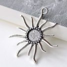 Sun Eye Pendant Tray Base Settings Match 12mm Cabochon A8093
