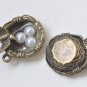 6 pcs Antique Bronze Bird And Three Eggs In Nest Charms Pendants A1066