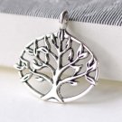 Oval Tree Ring Antique Silver Pendants Charms 27x27mm Set of 10  A8228