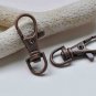 10 pcs Antique Copper Lobster Swivel Clasps 13x37mm A8909