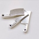 Antique Silver Butcher Knife Charms Pendant Set of 20 A8404