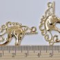 10 pcs Light Gold Filigree Unicorn Charms 20x38mm A3346