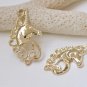 10 pcs Light Gold Filigree Unicorn Charms 20x38mm A3346