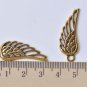 20 pcs Antique Gold Filigree Feather Wing Charms Pendants A8545