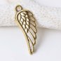 20 pcs Antique Gold Filigree Feather Wing Charms Pendants A8545