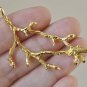 Shiny Gold Twig Pendants Coral Branch Connectors Set of 10 A8860