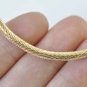 4 pcs 24K Champagne Gold Brass Textured Curved Tubes 4x45mm A4900