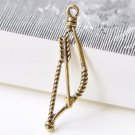 Bow Arrow Charms Antique Gold Archery Cupid Charms Set of 50 A8525