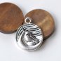 Antique Silver Horse Charms Pendants 20mm Set of 10 A8236