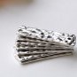 Stamped Bar Rectangle Connector Antique Silver Charms Set of 10 A8106