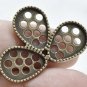 10 pcs Antique Bronze Leaf Charms Connectors A8646