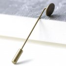 Antique Bronze Stick Pin Clutch Blanks 10mm Pad Set of 10 A8144
