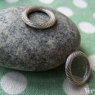 20 pcs Antique Silver Textured Coiled Ring Connectors 13mm A1131