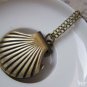 Pocket Watch Scallop Shell Antique Bronze Finish A5731