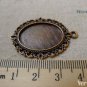 10 pcs Antique Copper Cameo Base Pendants 18x25mm Cabochon A5634