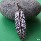20 pcs of Antique Silver Lovely Feather Leaf Charms  9x30mm A1122