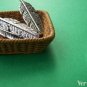 20 pcs of Antique Silver Lovely Feather Leaf Charms 9x30mm A1122