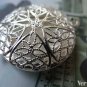 5 pcs Silver Photo Locket Filigree Round Pendants A7147